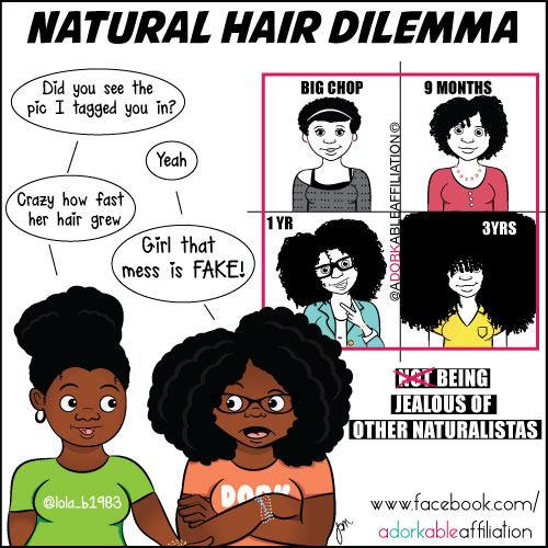 Natural Hair Dilemma - Adorkable Affiliation